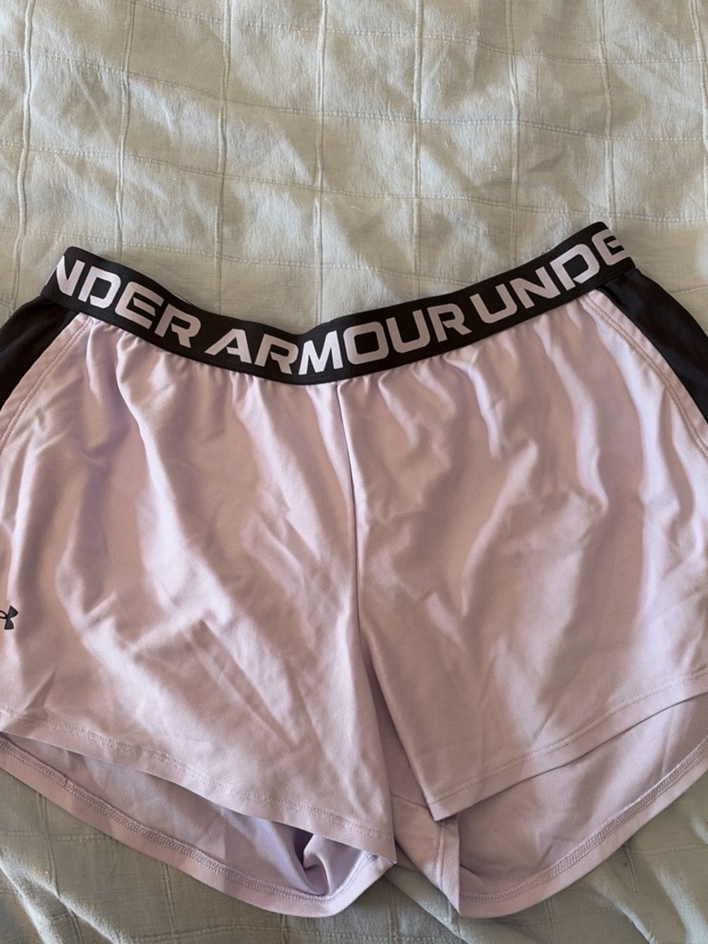 Under Armour UA Tech Play Up Shorts Athletic Shorts purple & Black XL